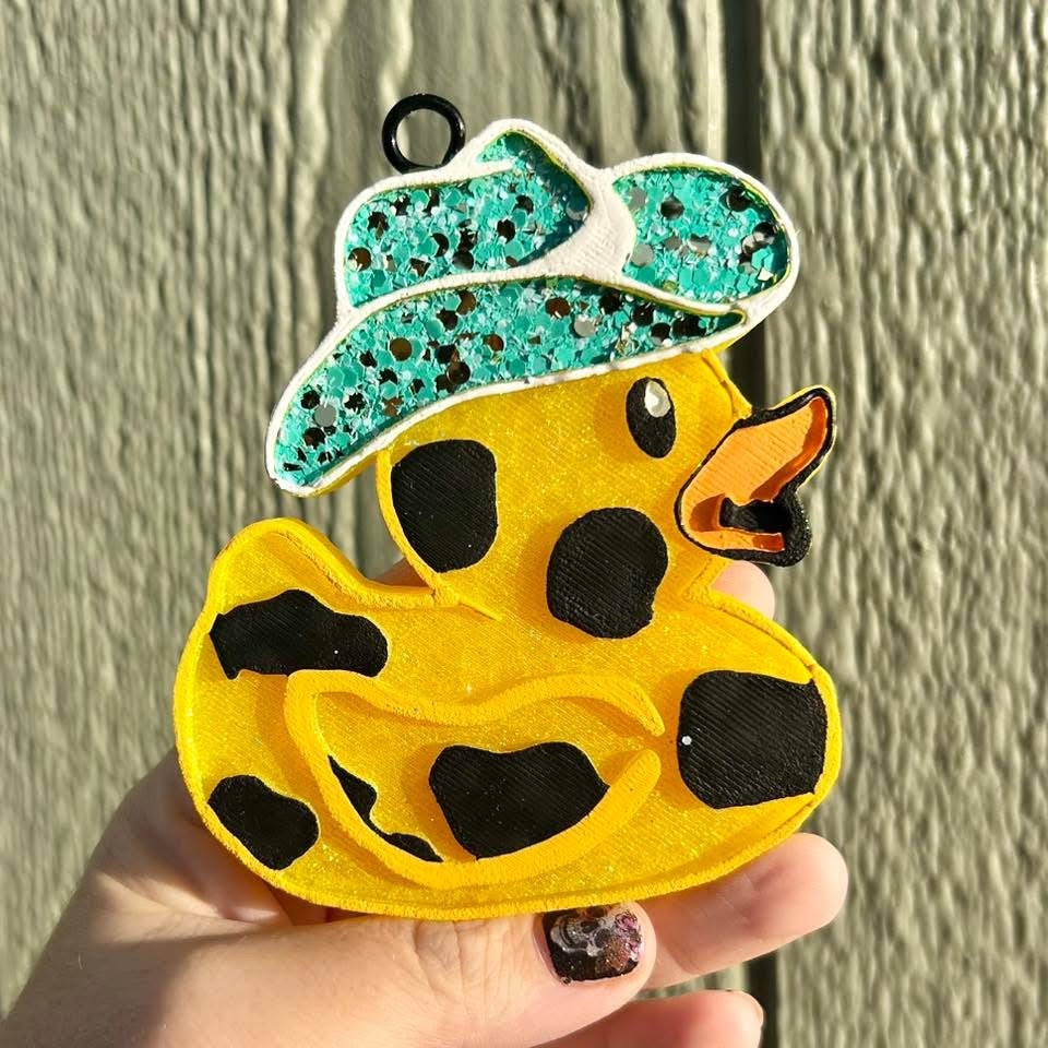 Cowboy Duckie Freshie - Fragrance: Black Raspberry Vanilla