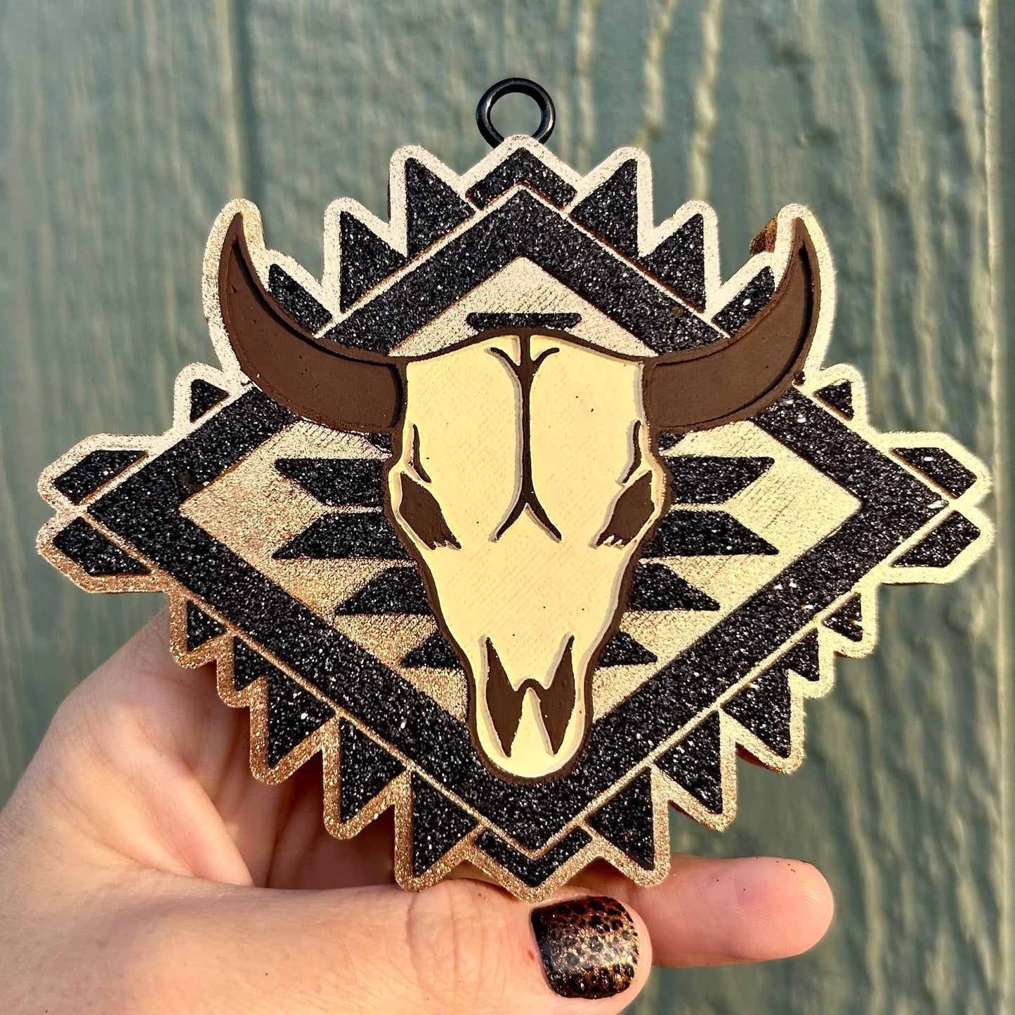 Western Diamond Bull Skull Freshie- Fragrance: Laundry Day