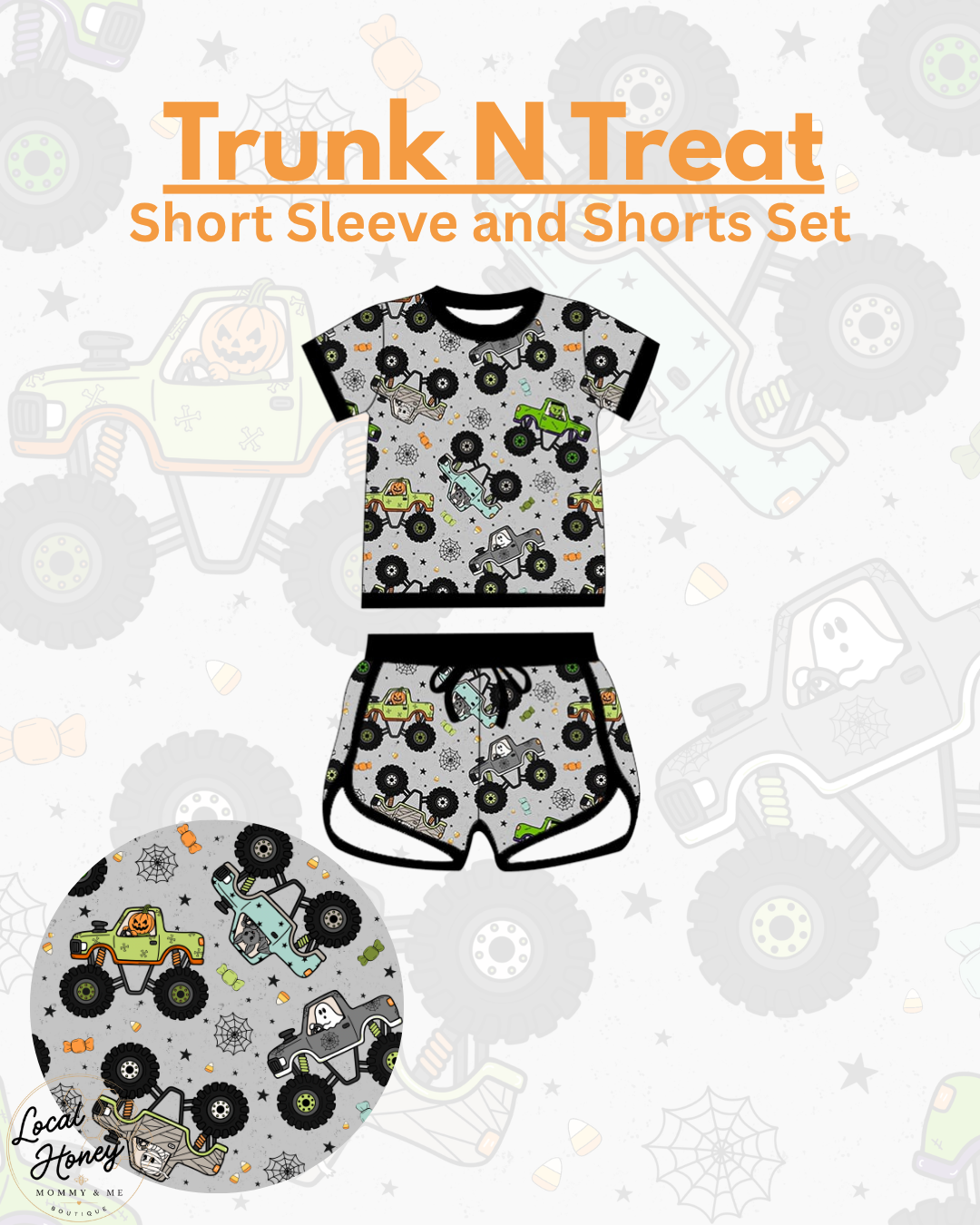 Pre order Trunk n Treat Short sleeve & shorts