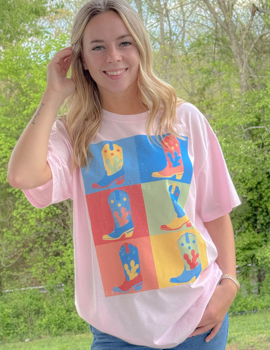 Colorful Boots Tee
