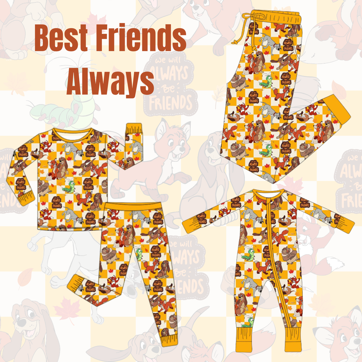 Pre Order Adult Joggers Best Friends Always