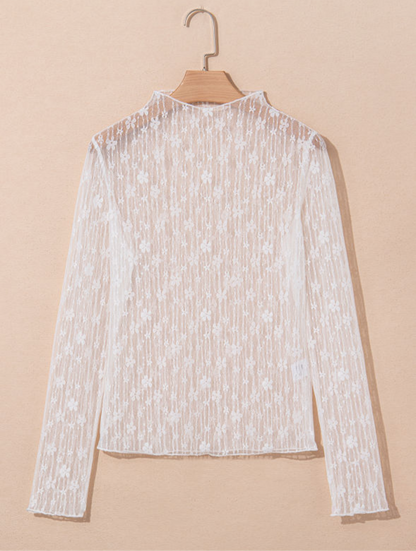 Floral Mesh Top