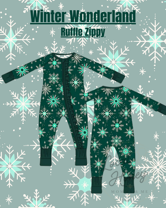Pre order Ruffle Zippy Winter Wonderland