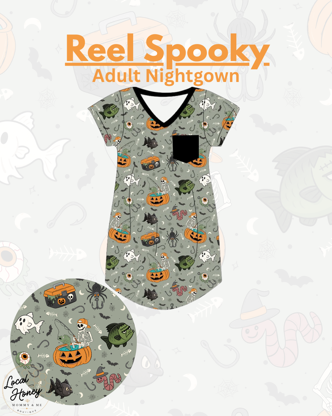 Pre order Reel Spooky Nightgown