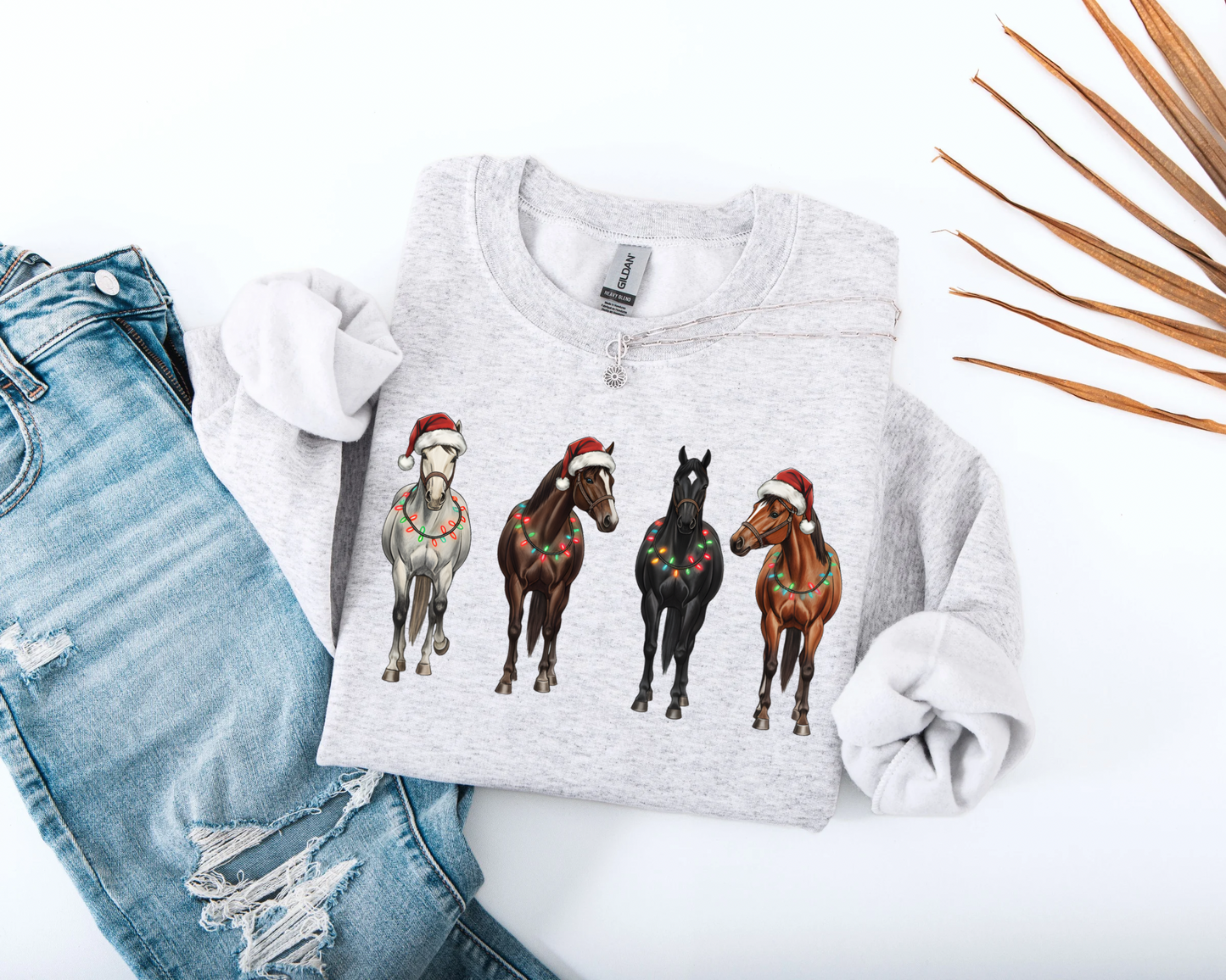 Christmas Horses Crewneck