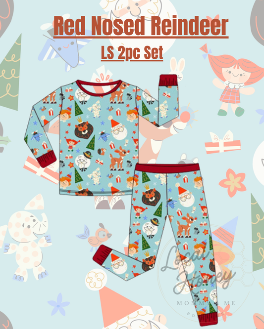 Pre order LS Set Red Nosed Reindeer