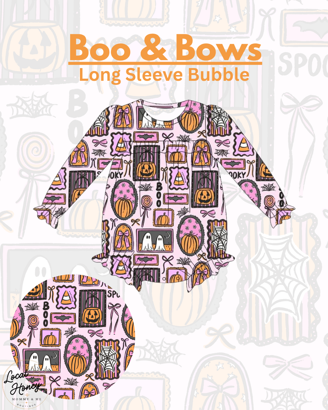 Pre order Boo & Bows LS Bubble