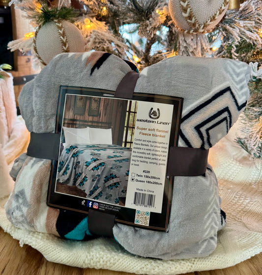 Western Fleece Blankets