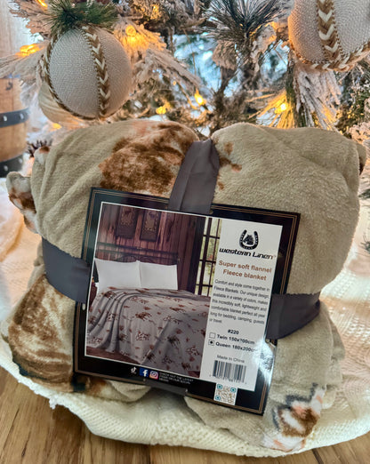 Western Fleece Blankets