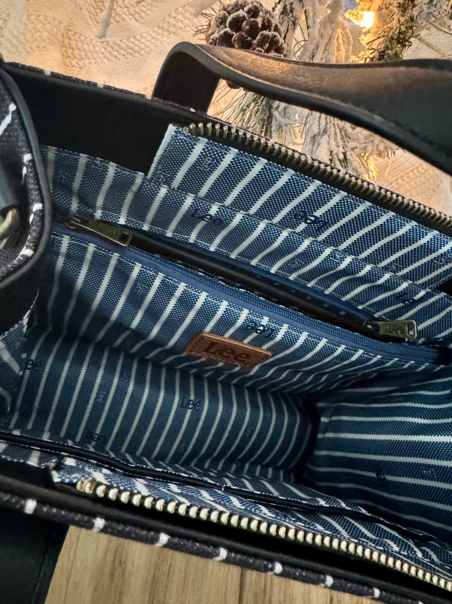 Black & White Lee Tote Bag