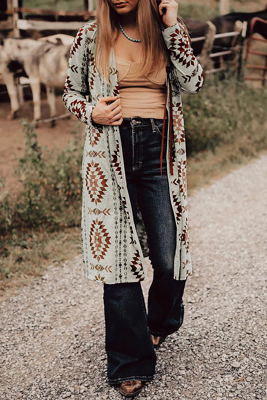 Aztec Print Cardigan