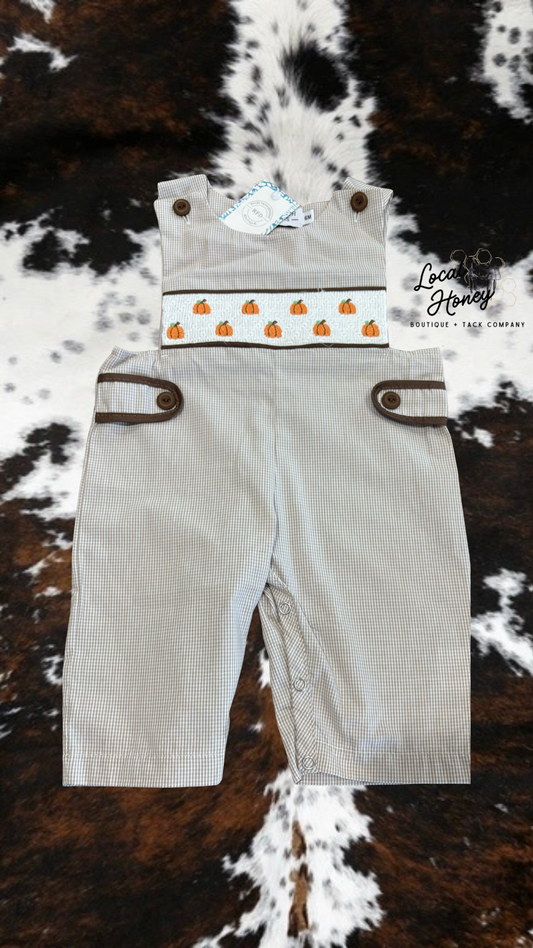 Pumpkin Smocked Romper