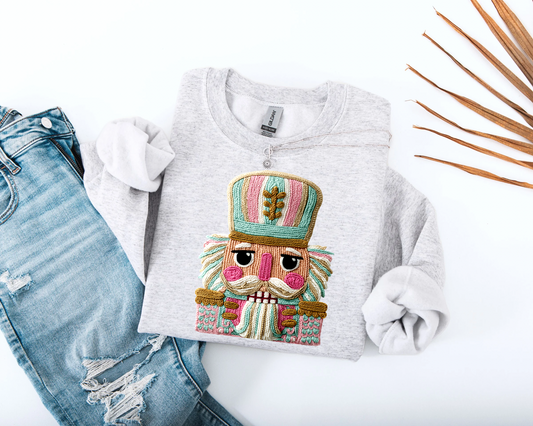 Faux Yarn Nutcracker