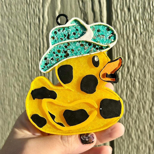 Cowboy Duckie Freshie - Fragrance: Black Raspberry Vanilla